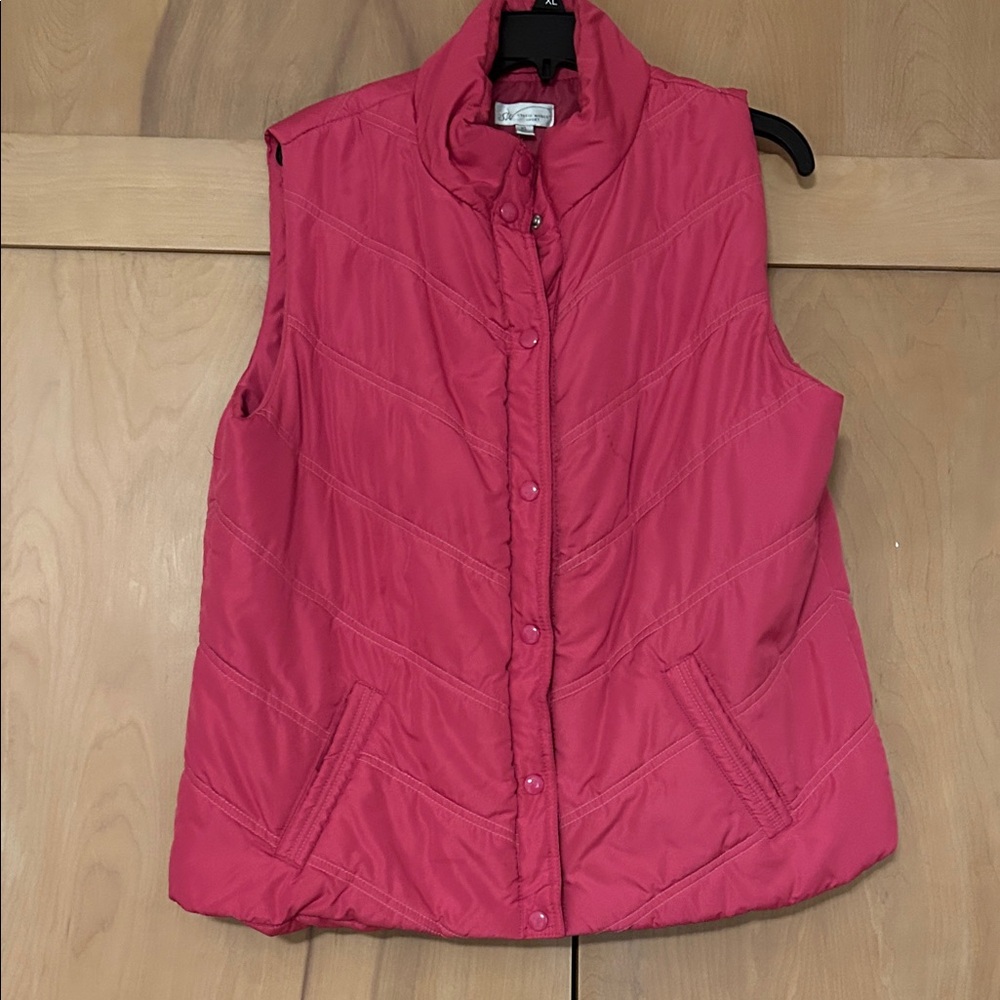 Studio Works Sport Fuchsia Puffer Vest